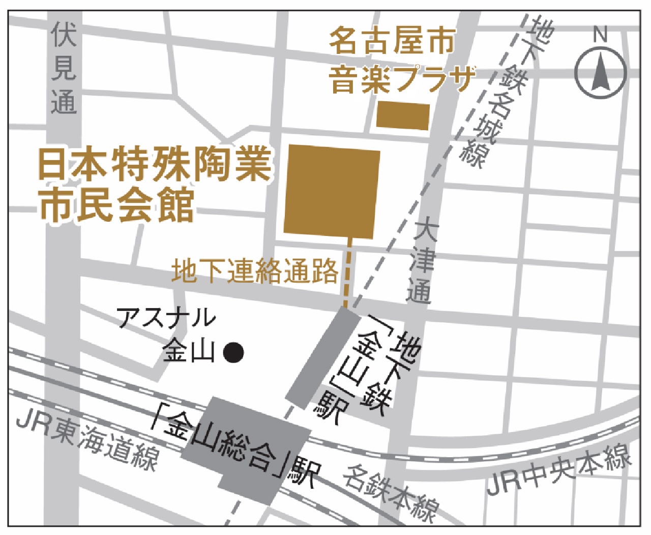 会場までの地図